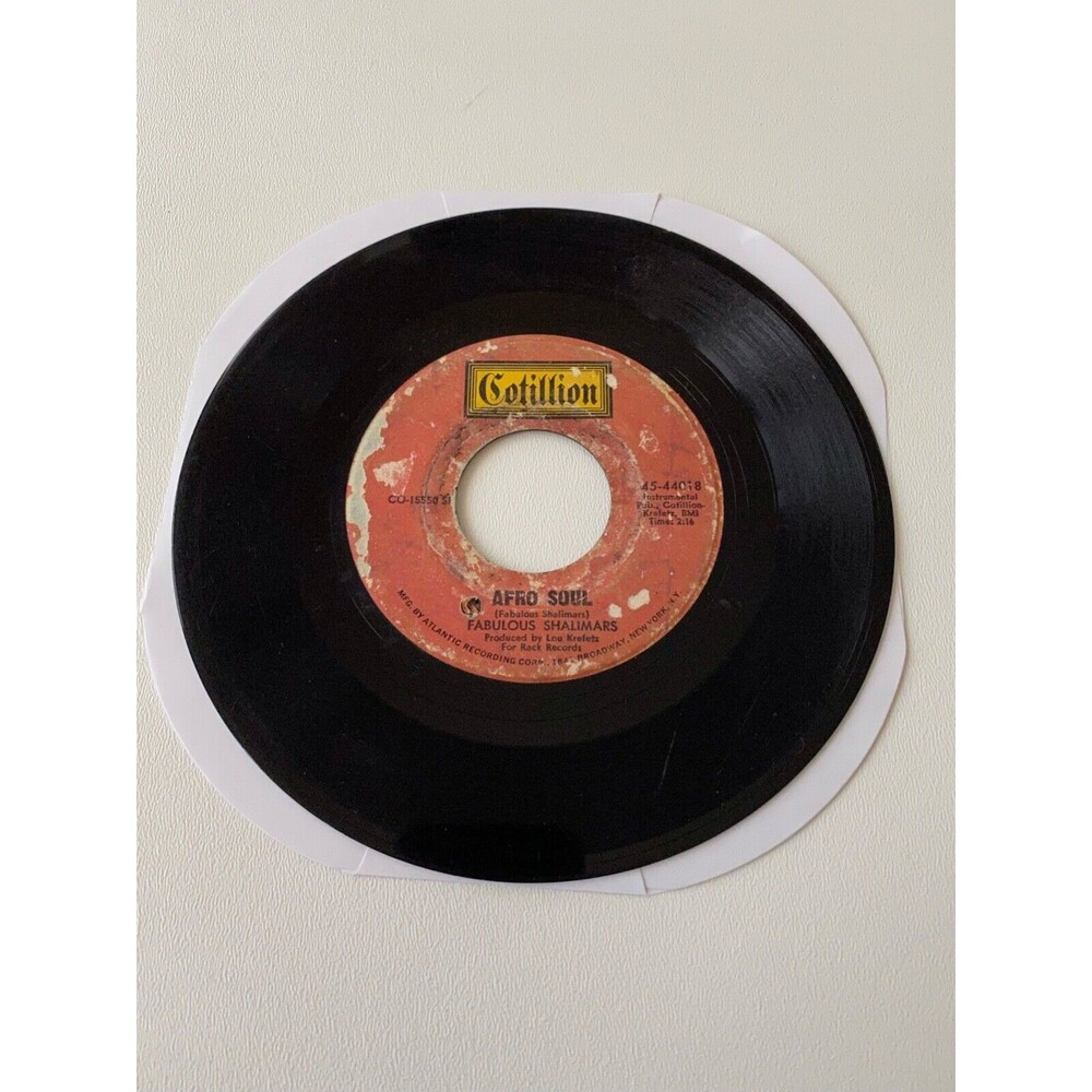 Fabulous Shalimars Playing a Losing Game / Afro Soul 45 RPM Vinyl Cotillion VG